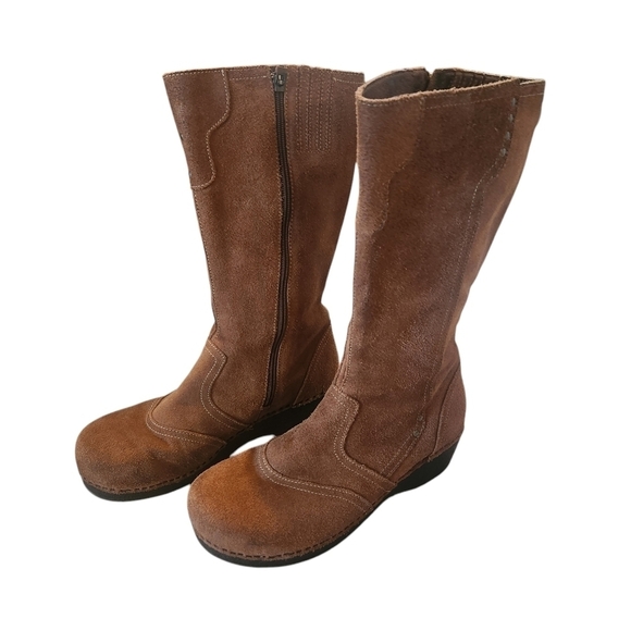 DANSKO LEATHER SUEDE CALF BOOTS SIZE 41 - Picture 2 of 14